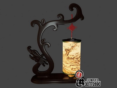 Chinesisch-Stil aus Holz Lampe
