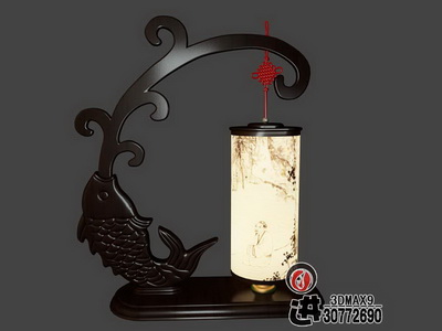 Chinesisch-Stil aus Holz Lampe
