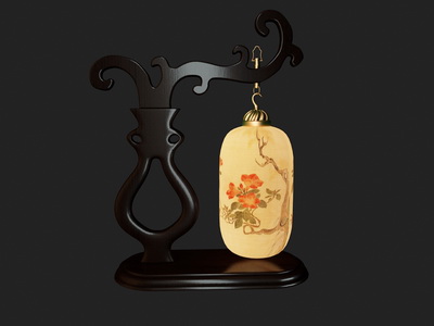 Chinesisch-Stil aus Holz Lampe
