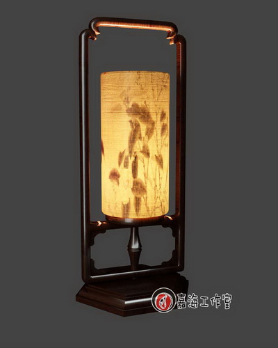 Chinesisch-Stil aus Holz Lampe-5
