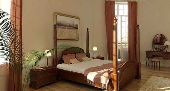 European-style Schlafzimmer
