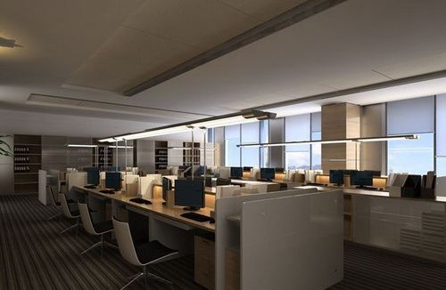 Große, moderne Open Office
