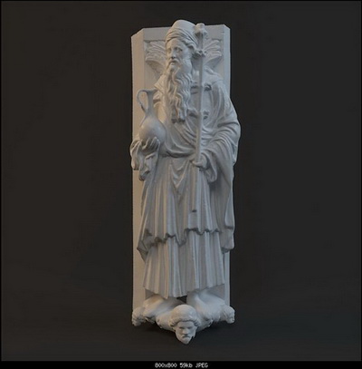 Modell der Statue von Zeichen
