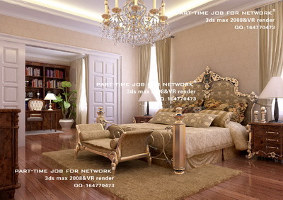 Abteilung im europäischen Stil Luxus Schlafzimmer Licht
