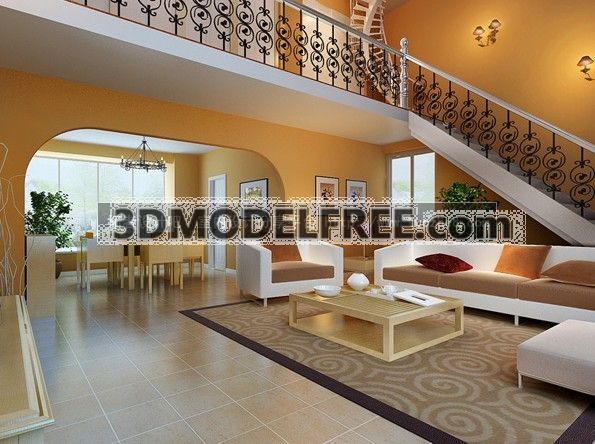 Mediterranean style livingroom