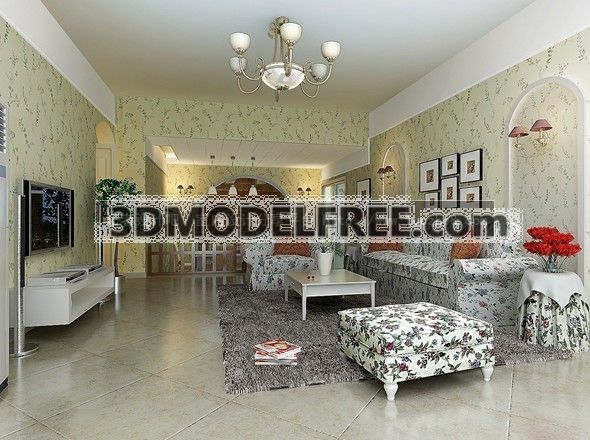 Mediterranean style livingroom