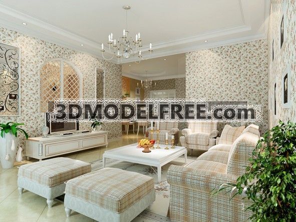 Mediterranean style livingroom