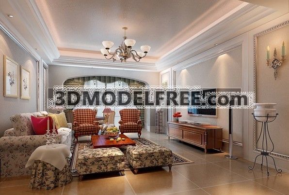 Mediterranean style livingroom