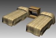 Zwei einfache 3D-Modell der einheitlichen Download