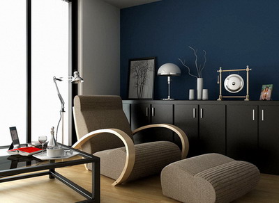 3D-Modell eines modernen Stil Zimmer