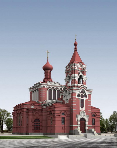 Red Room Kirche 3D