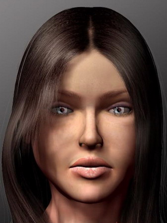 3D-Modell einer Frau Bild