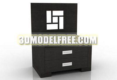 3D-Modell des Simple-Typ Tisch aus Massivholz