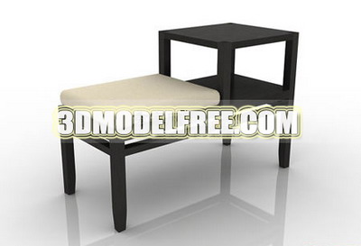 3D-Modell des Simple-Typ Tisch aus Massivholz