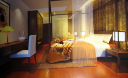 Exquisite Zimmer 3D-Modell aus Holz (einschließlich Materialien)