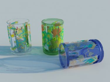 Personalisierte Kinderbcher Glas 3D-Modell

