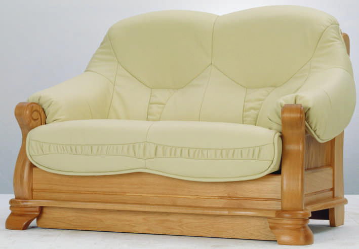 Grne Ledercouch Holz Stuhl 3D-Modell des Ende
