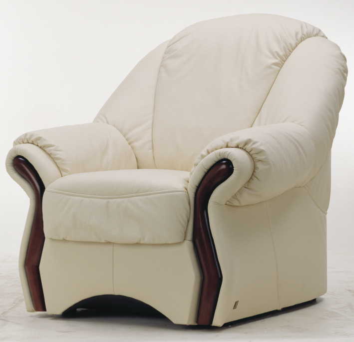Single weichen, weißen Sofas 3D-Modell zu Hause (einschließlich Materialien)
