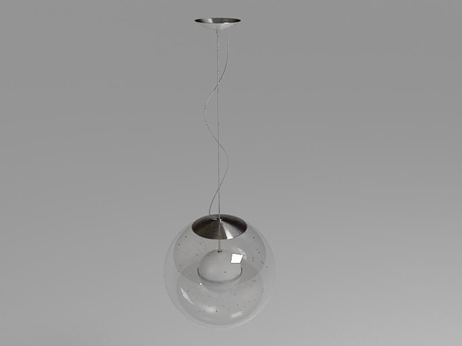 Mode Glaskronleuchtern 3D-Modell (einschließlich Materialien)

