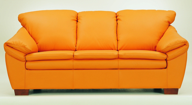 3D-Modelle ber den weichen Orange Sofa
