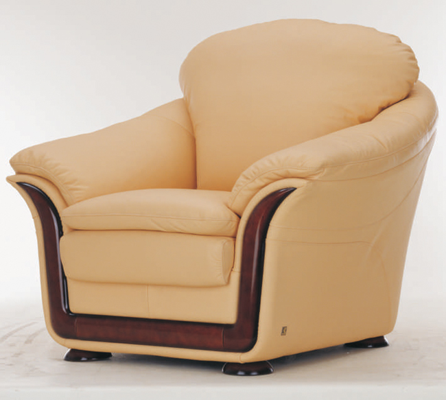 Single gelben Sofa 3D-Modell aus weichem Stoff
