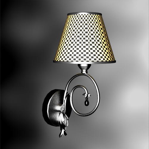 Rustikale Plaid gewebt Wand 3D-Modell
