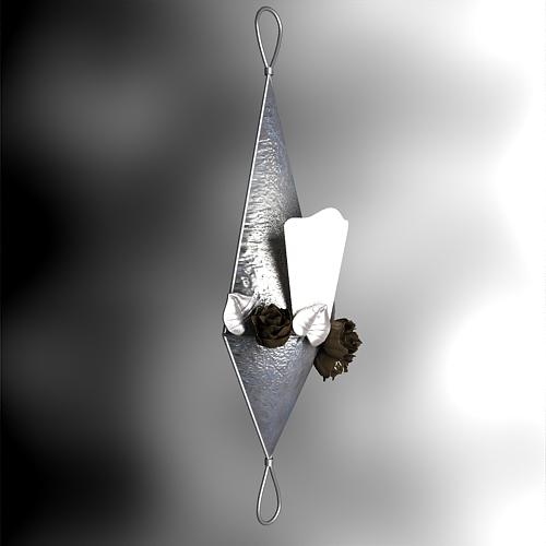 3D-Modell von Rose Diamant-Anhänger

