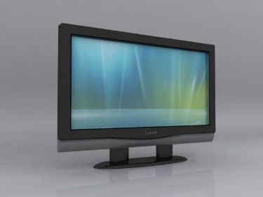 3D-Modell von LCD-Flssigkristall-Anzeige
