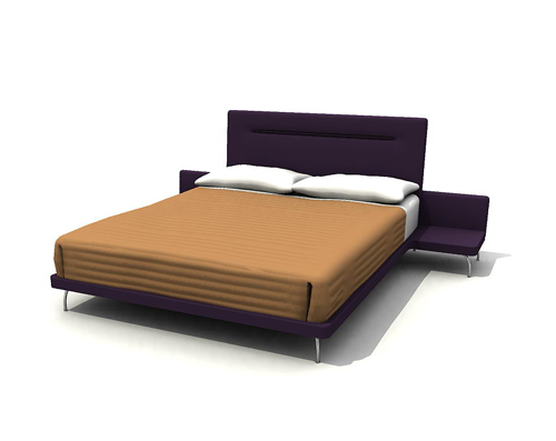 Einfache 3D-Modell der Heimat Bett
