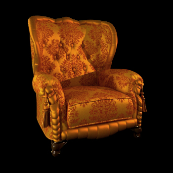 Russische Schlafcouch 3D-Modell des Goldes
