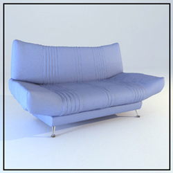Purple Schwammtuch Sofa 3D-Modell der Mode