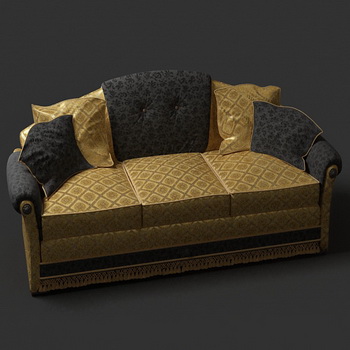 Europäischen Luxus Sofa 3D-Modell als
