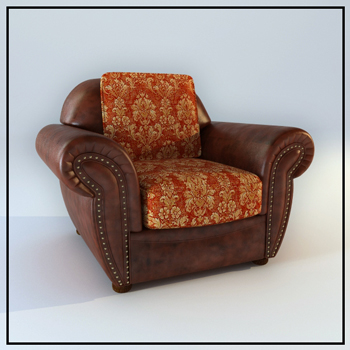 Einheitlichen europäischen 3D-Modell der Ledercouch
