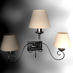Chinesische Innere drei Schatten Lampe