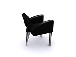 Europäische Modestil schwarz einzigen Sessel