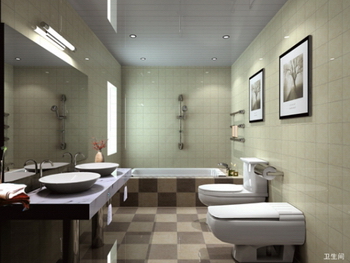 Model einfachen Badezimmer