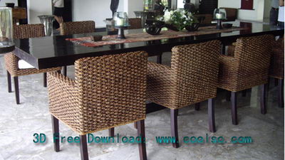 Elegante schwarze Holz Esstisch