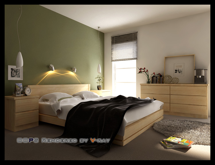 Einfache Schlafzimmer Modell
