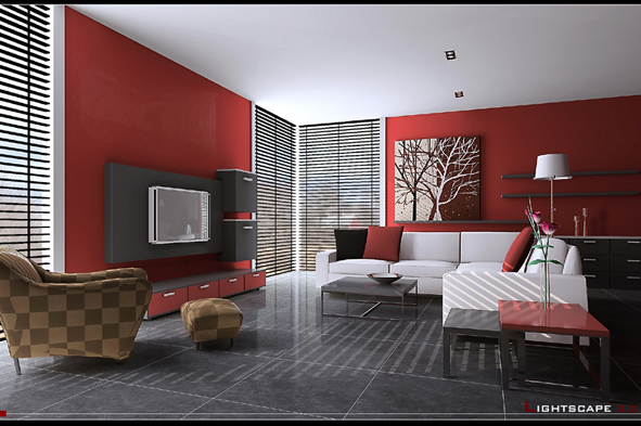 Smudge Mode Wohnzimmer Modell