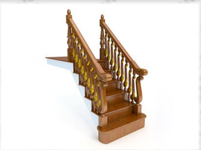 European-style Treppe