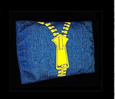 Rechteckige Mode Denim Kissen