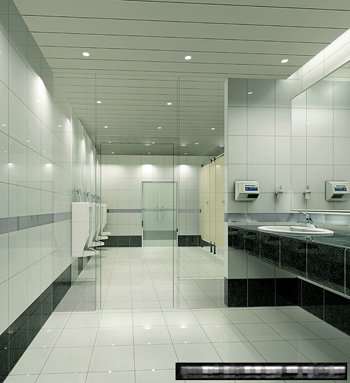 Modell der öffentlichen Toilette
