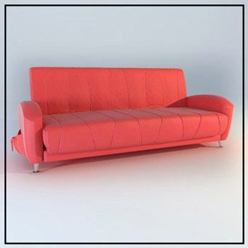 Red Ledersofa