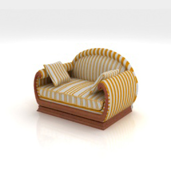 Land Einzel Freizeit Sofa 3D-Modell