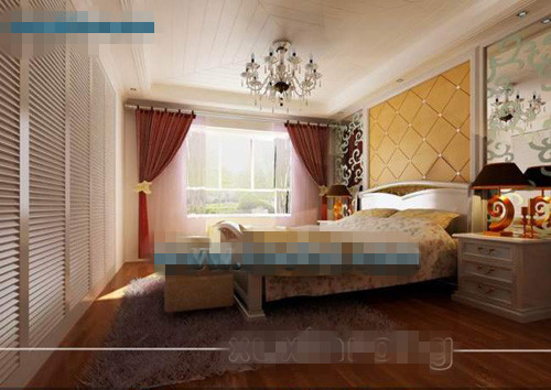 Europäischen Moderne gebunden Schlafzimmer