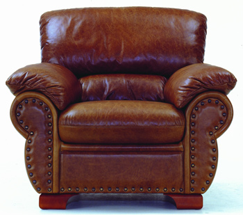 Moderne braune einzigen Ledersofa