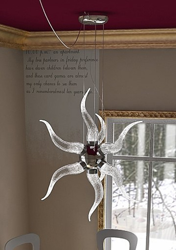 Moderne Kronleuchter aus Kristall 3D-Modell