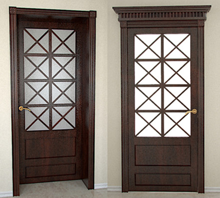 Chinesischen Stil Brown Doors