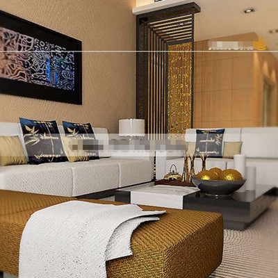 Schöne Gold verschönert Wohnzimmer