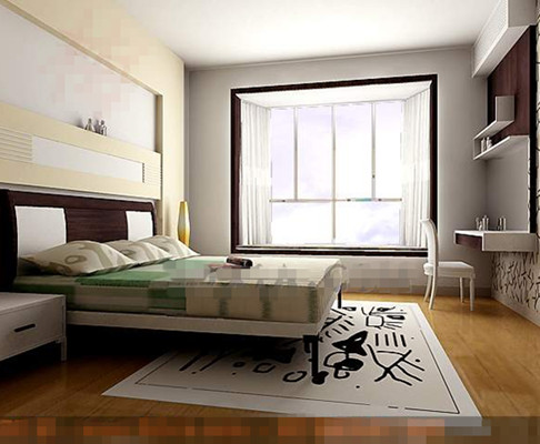 Moderne einfache und elegante weiße Zimmer